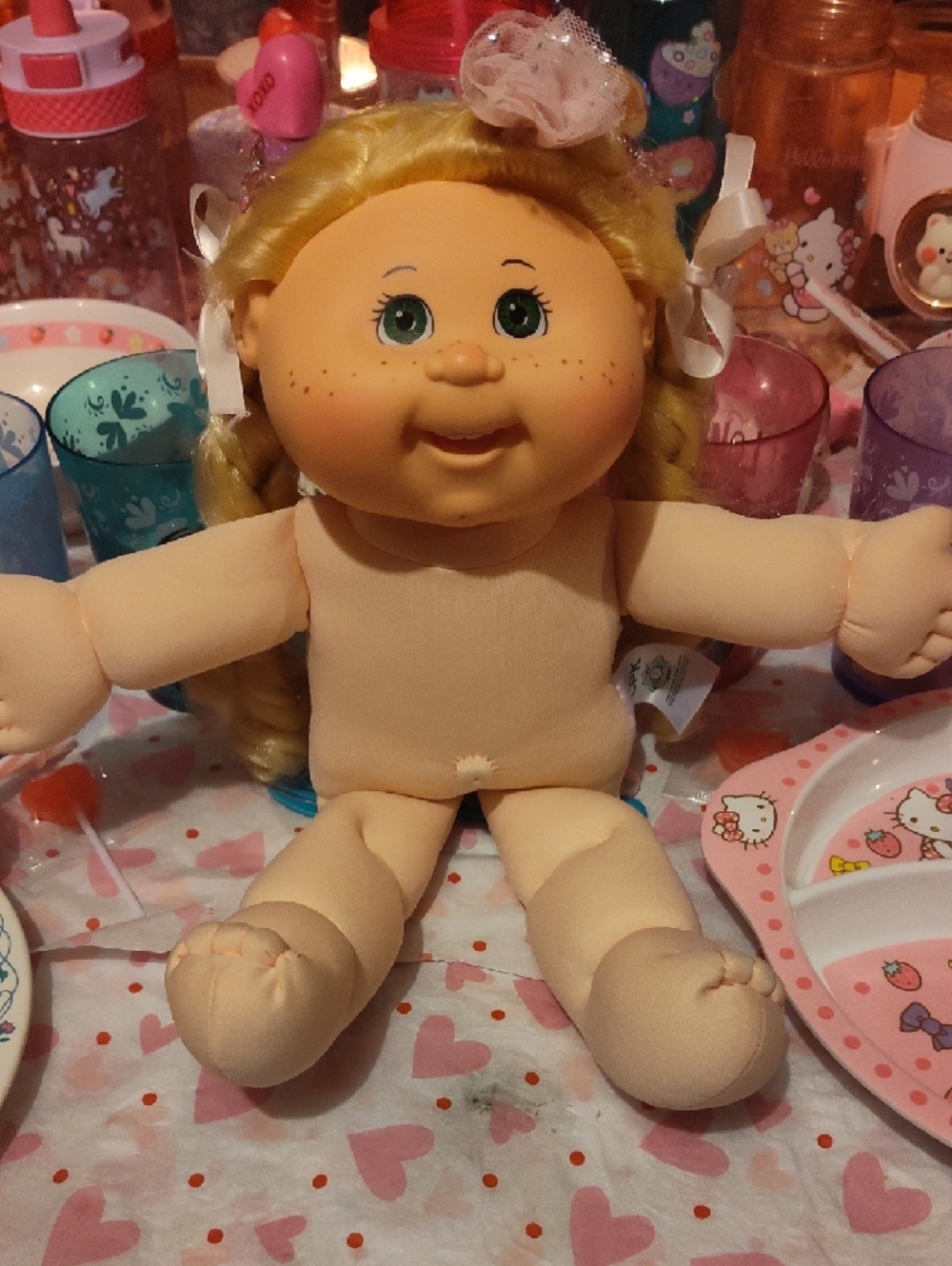 Cabbage Patch Kids 2015 Blonde-Haired Playtime Doll in Pink Outfit - Picture 13 of 16